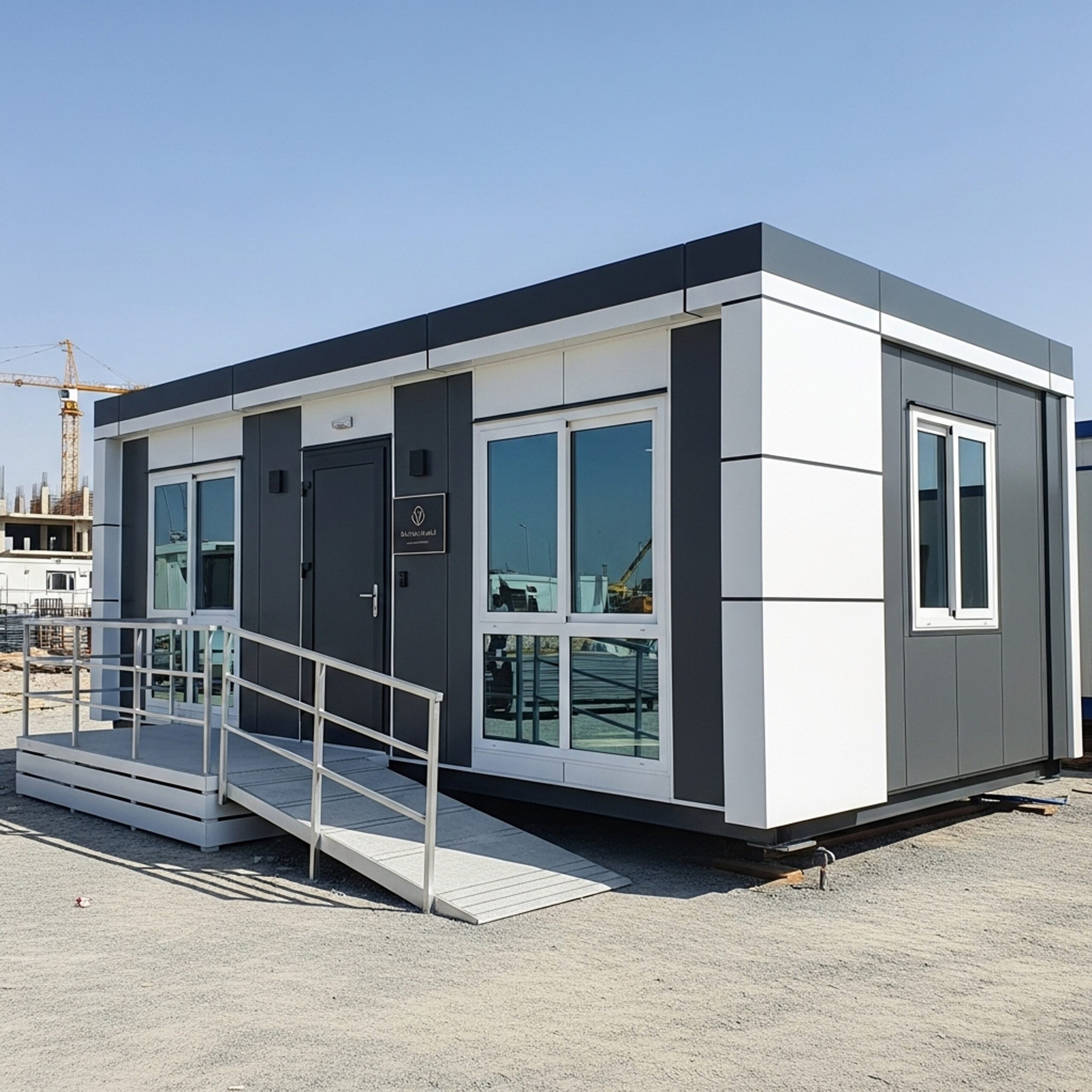 High-quality porta cabins manufactured by a leading company in Sharjah, designed for various uses.