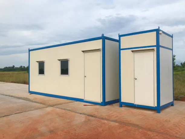 porta cabin office with toilet